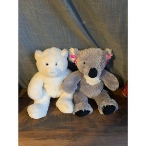 Build a Bear polar bear & koala bear retired